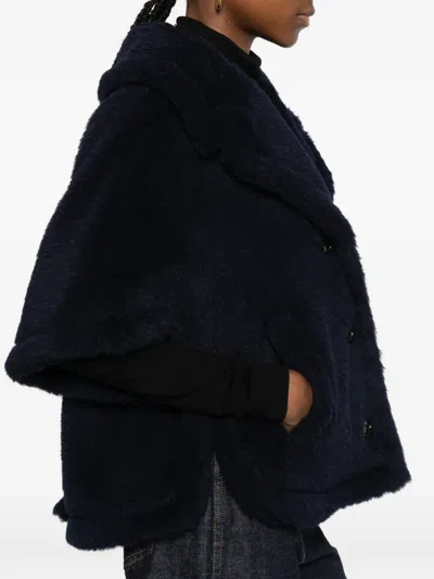 Max Mara Mxacorvino1 Short-sleeve Jacket In Blue