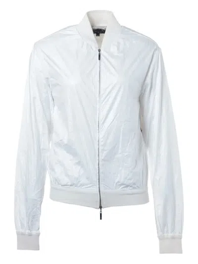 Pre-owned Gucci 1990-2010s Zip-up Bomber Jacket In White