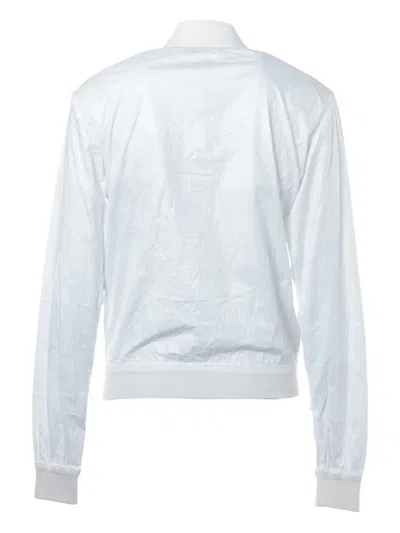 Pre-owned Gucci 1990-2010s Zip-up Bomber Jacket In White