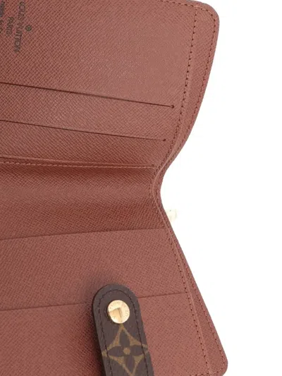 Pre-owned Louis Vuitton 2006 Monogram Compact Wallet In Brown