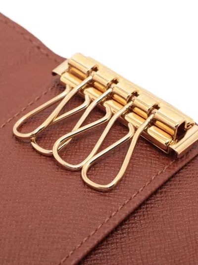 Pre-owned Louis Vuitton 2000 Monogram Key Case In Brown
