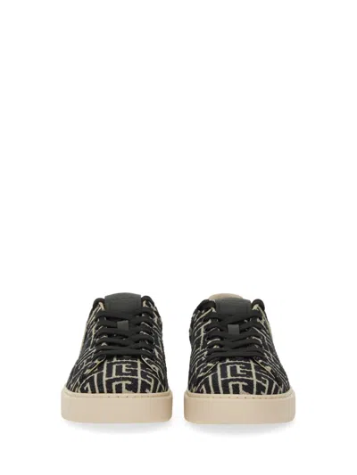 Balmain B Court Monogram Jacquard Low-top Sneaker