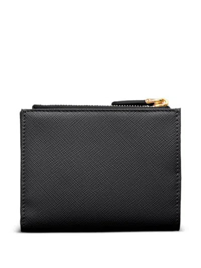 Prada Small Saffiano Leather Wallet In Black