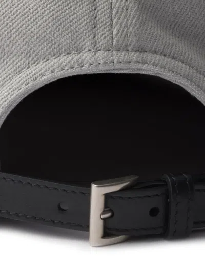 Prada Logo Baseball Cap In White