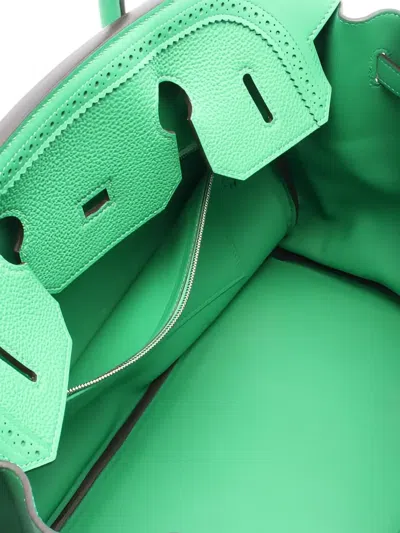 Pre-owned Hermes 2015 Birkin 35 Tote Bag In Green