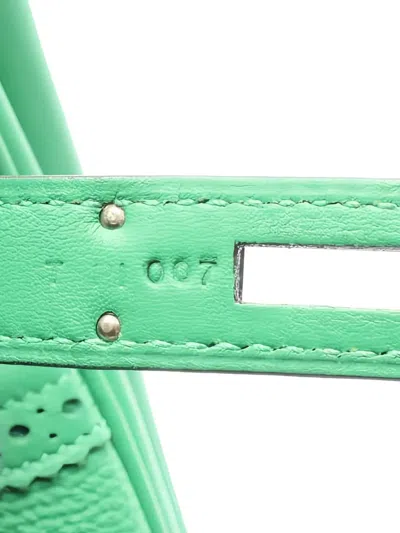 Pre-owned Hermes 2015 Birkin 35 Tote Bag In Green
