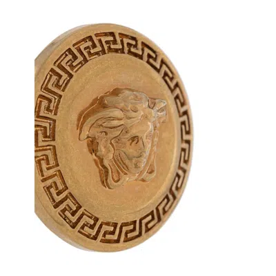 Versace Tribute Medusa Stud Earrings In Gold
