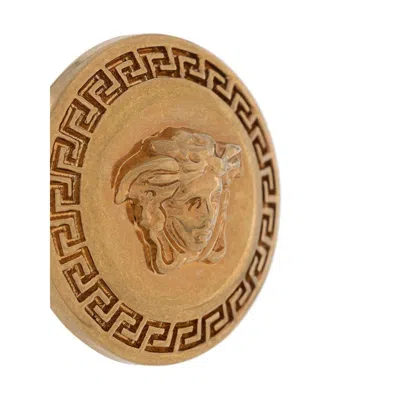 Versace Tribute Medusa Stud Earrings In Gold