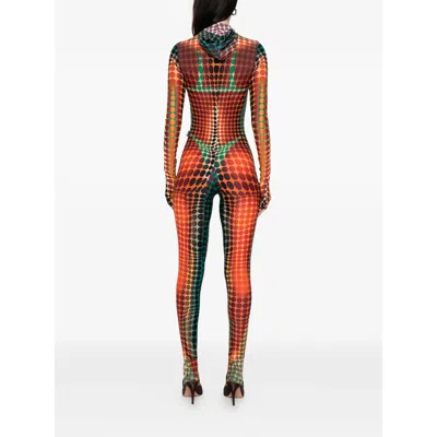 Jean Paul Gaultier Polka Dot Jumpsuit In Multi