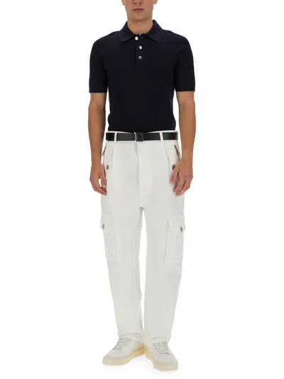 Balmain Cargo Pants In White