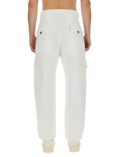 Balmain Cargo Pants In White