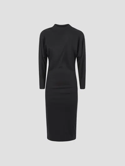 Lamia Lagha Pina Dress In Black
