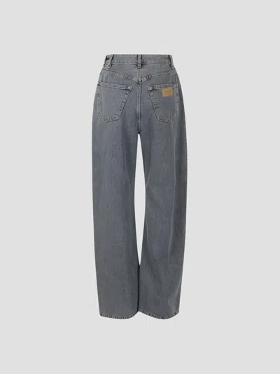 Mm6 Maison Margiela Pants 5 Pockets In Blue