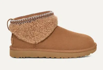 Ugg Suede Classic Ultra Mini Flatform Boots 30 In Multi