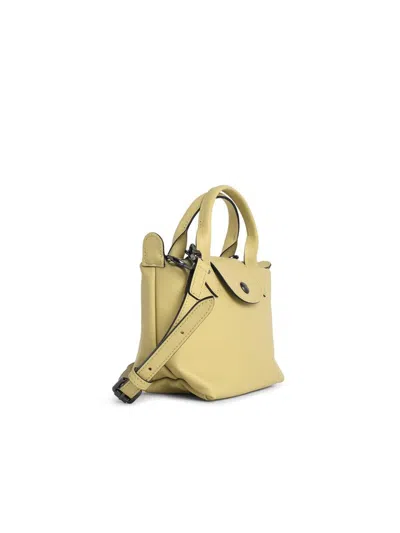 Longchamp Pistachio Leather Bag With 'xs Le Pliage Xtra' Handle In Green
