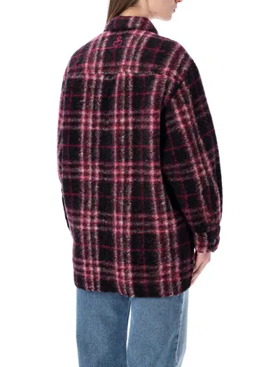 Isabel Marant Étoile Harvely Check Overshirt Jacket Plaid Design In Animal Print