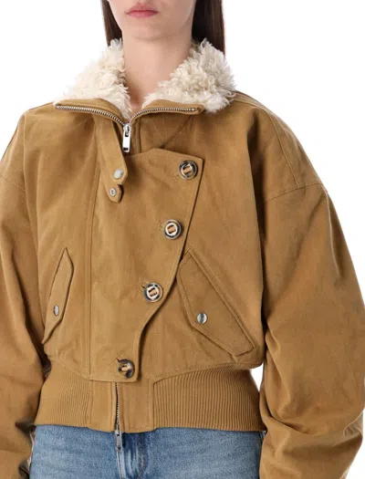 Isabel Marant Étoile Oana Bomber In Animal Print