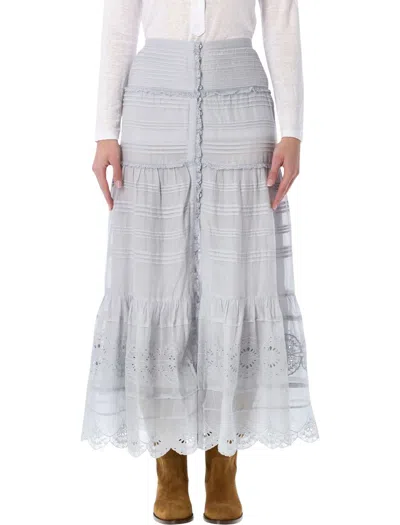 Isabel Marant Étoile Pauline Long Skirt In Blue