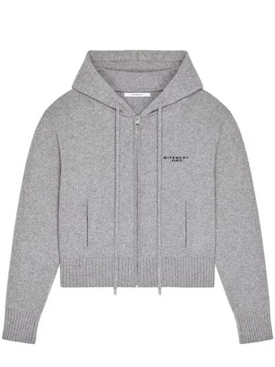 Givenchy Zipper Up Cardigan Clothing In Gray