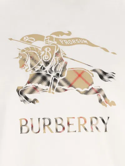 Burberry T-shirt And Polo Shirt In Neutral