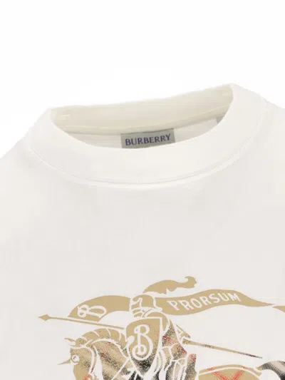 Burberry T-shirt And Polo Shirt In Neutral