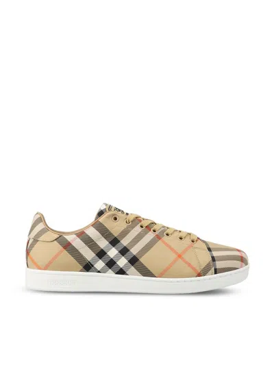 Burberry Multicolor Polyamide Low Top Sneakers In Multi