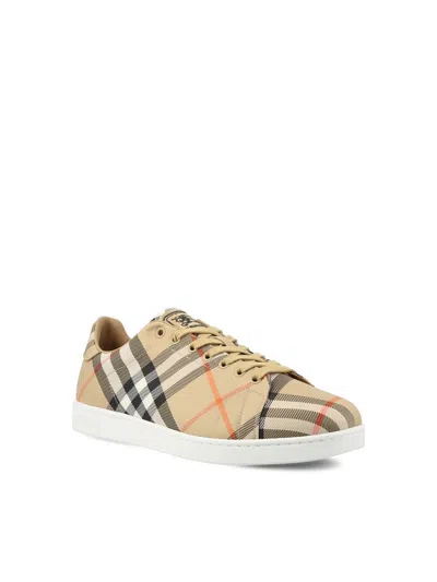 Burberry Multicolor Polyamide Low Top Sneakers In Multi
