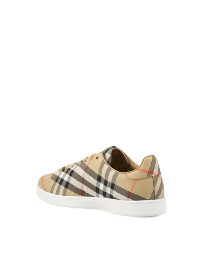 Burberry Multicolor Polyamide Low Top Sneakers In Multi
