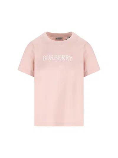 Burberry T-shirt And Polo Shirt In Pink