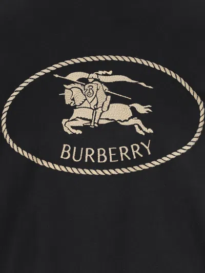 Burberry T-shirt And Polo Shirt In Black