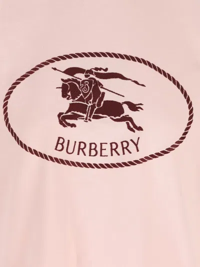 Burberry T-shirt And Polo Shirt In Pink