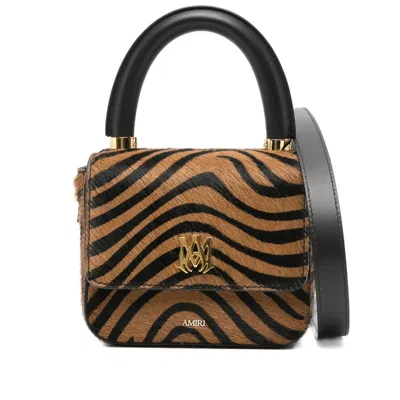 Amiri Micro Ma Zebra Tote Bag In Multi