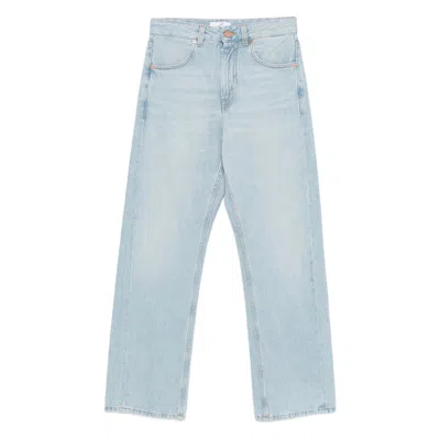 Bite Studios Button-up Straight Jeans In Blue