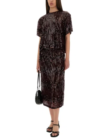 Baum Und Pferdgarten "juli" Top With Sequins In Brown