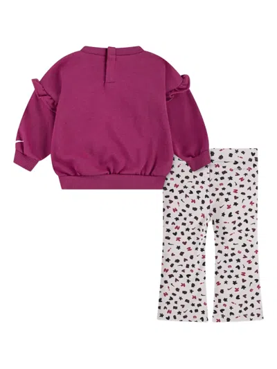 Nike Ruffled Tracksuit In Brown