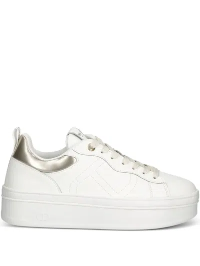 Twinset Logo-detail Lace-up Sneakers In Multi