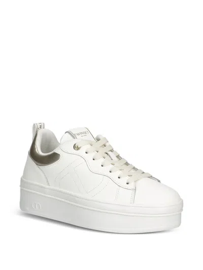 Twinset Logo-detail Lace-up Sneakers In Multi