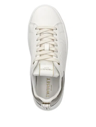 Twinset Logo-detail Lace-up Sneakers In Multi