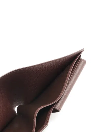 Pre-owned Louis Vuitton 2004 Marco Damier-pattern Wallet In Brown