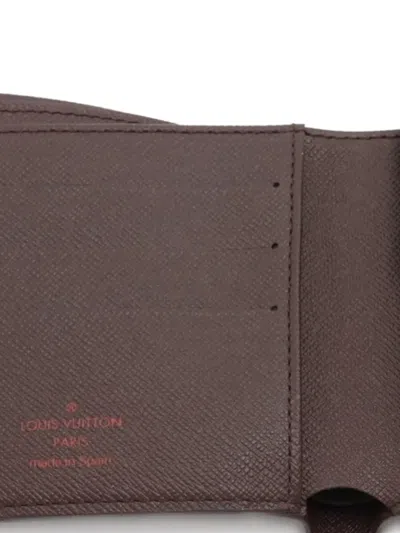 Pre-owned Louis Vuitton 2004 Marco Damier-pattern Wallet In Brown