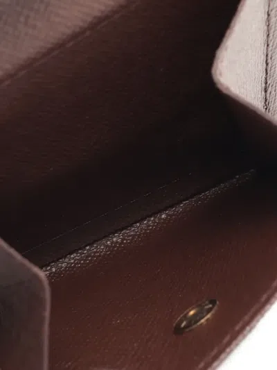 Pre-owned Louis Vuitton 2004 Marco Damier-pattern Wallet In Brown