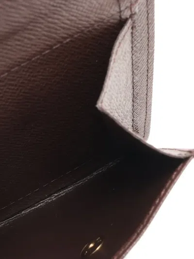 Pre-owned Louis Vuitton 2012 Damier-pattern Wallet In Brown