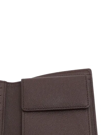 Pre-owned Louis Vuitton 2012 Damier-pattern Wallet In Brown
