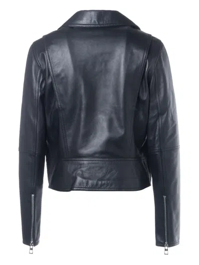 Pre-owned Loewe 2010-2020s Leather Jacket In Black
