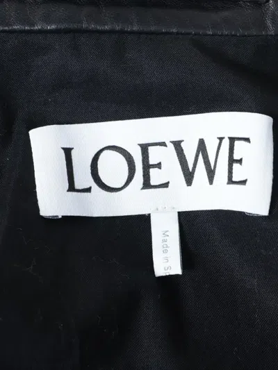 Pre-owned Loewe 2010-2020s Leather Jacket In Black