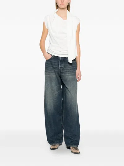 The Garment Scarf Sleeveless Top In White