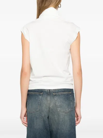 The Garment Scarf Sleeveless Top In White
