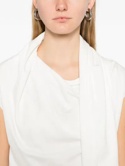 The Garment Scarf Sleeveless Top In White