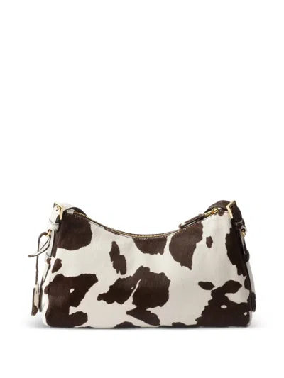 Prada Aimèe Medium Printed Leather Shoulder Bag In Multi