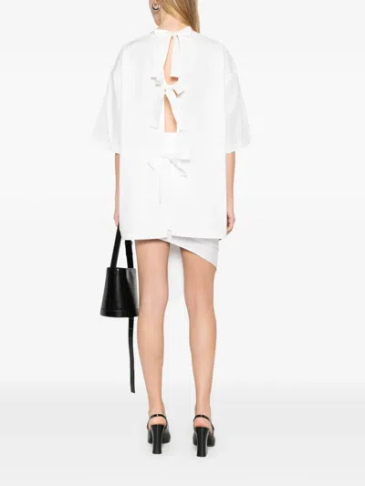 The Garment Cyprus Tie-neck T-shirt In White